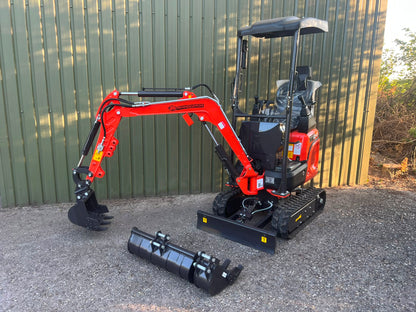 Rhinoceros XN12-9 (1200kg) 3-cilinder Kubota diesel