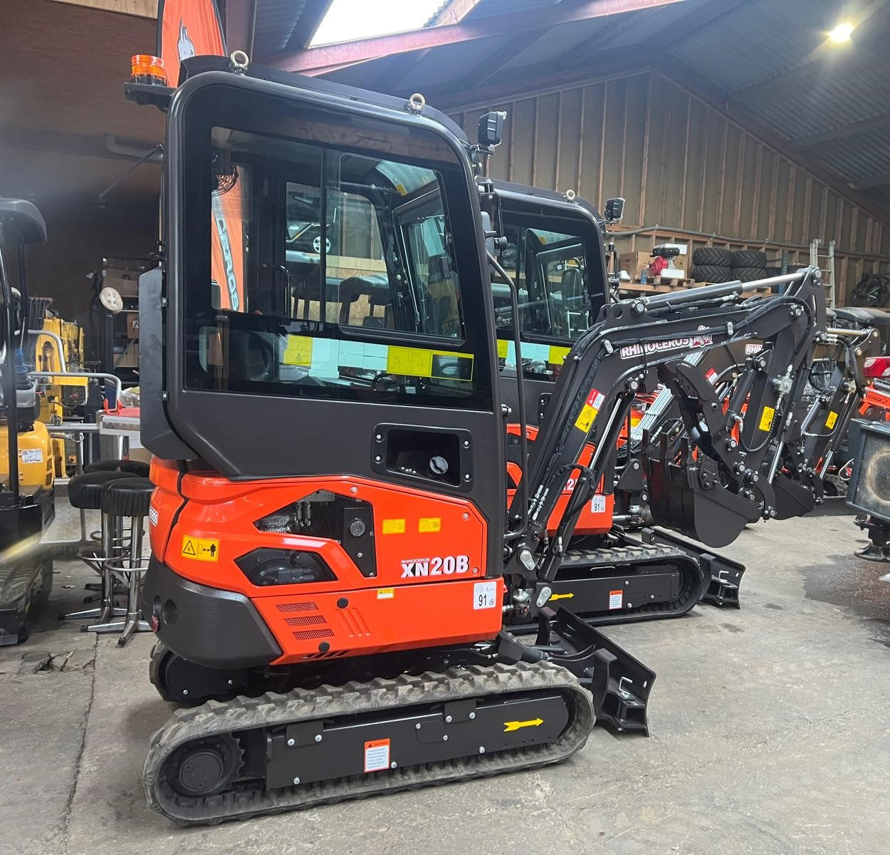 Rhinoceros XN20B (2000kg) 3-cilinder Kubota diesel