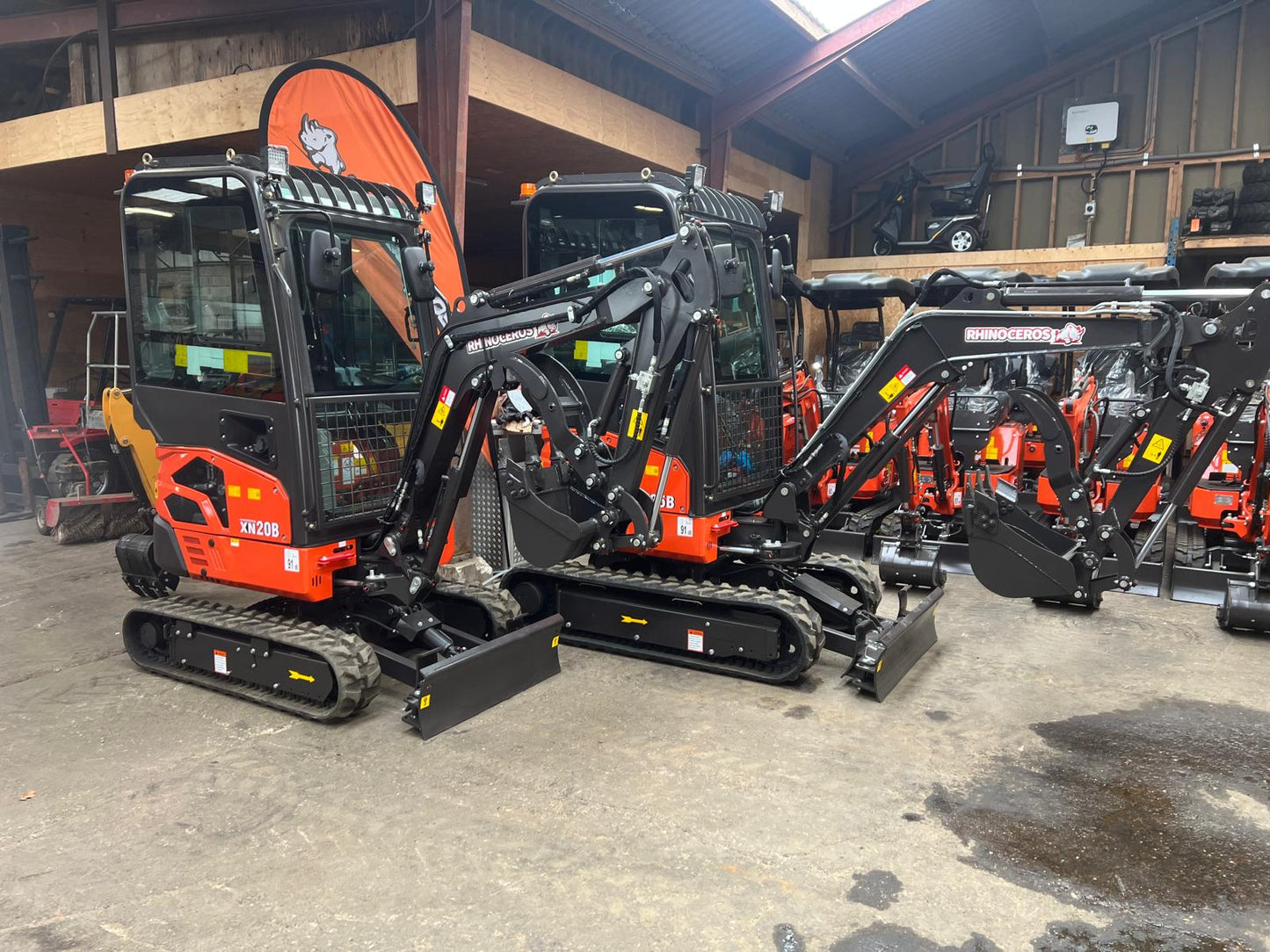 Rhinoceros XN25B (2500kg) 3-cilinder Kubota diesel